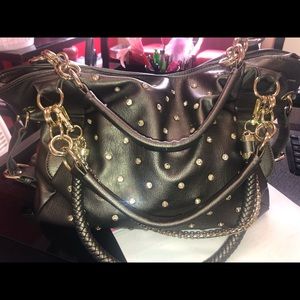 Black and Gold Studded purse
